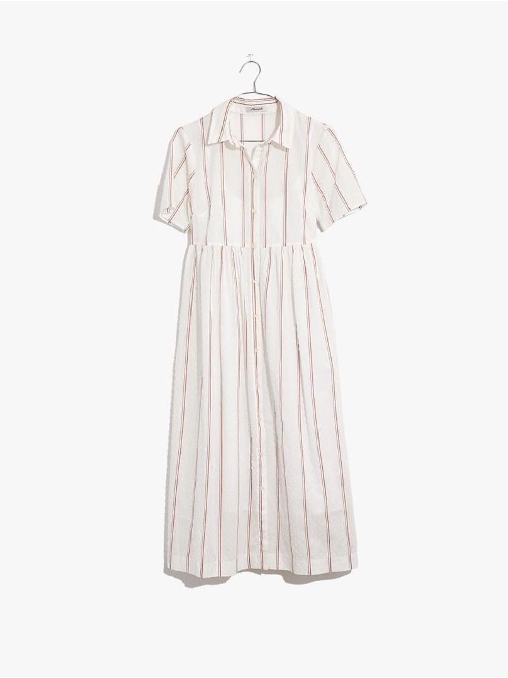 Madewell Petite Striped Midi Shirtdress